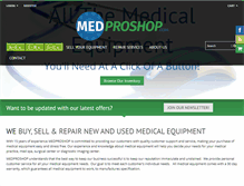 Tablet Screenshot of medproshop.com